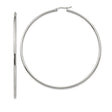 Stainless Steel Hoop Earrings, Large Round Lightweight Design, Hypoallergenic Minimalist Style