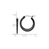 Stainless Steel Hoop Earring with Sleek Spike Drop, Gothic Punk Style for Men and Unisex Wear