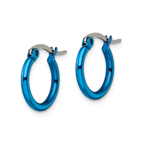 Stainless Steel Hoop Earrings, Polished Finish, Modern Minimalist Style, Unisex Latch Back Closure