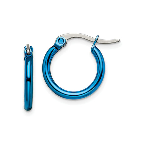 Stainless Steel Hoop Earrings, Polished Finish, Modern Minimalist Style, Unisex Latch Back Closure
