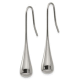 Stainless Steel Drop Earrings, Lightweight Teardrop Dangle with Minimalist Modern Design for Women
