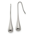Stainless Steel Drop Earrings, Lightweight Teardrop Dangle with Minimalist Modern Design for Women