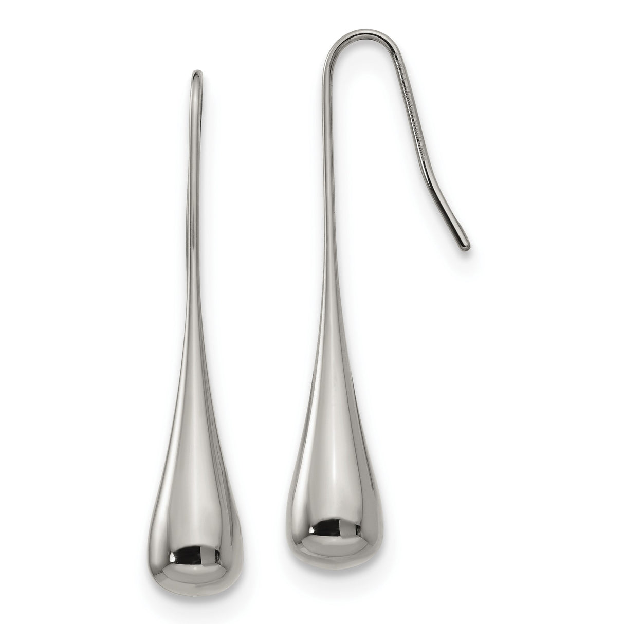 Stainless Steel Drop Earrings, Lightweight Teardrop Dangle with Minimalist Modern Design for Women