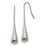 Stainless Steel Drop Earrings, Lightweight Teardrop Dangle with Minimalist Modern Design for Women