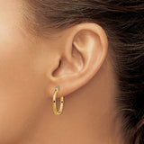 316 Stainless Steel Hoop Earrings, Gold Tone Polished Finish, Unisex Minimalist Design
