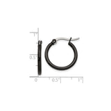 316 Stainless Steel Hoop Earrings with Smooth Polished Finish, Hinged Clasp, Minimalist Style