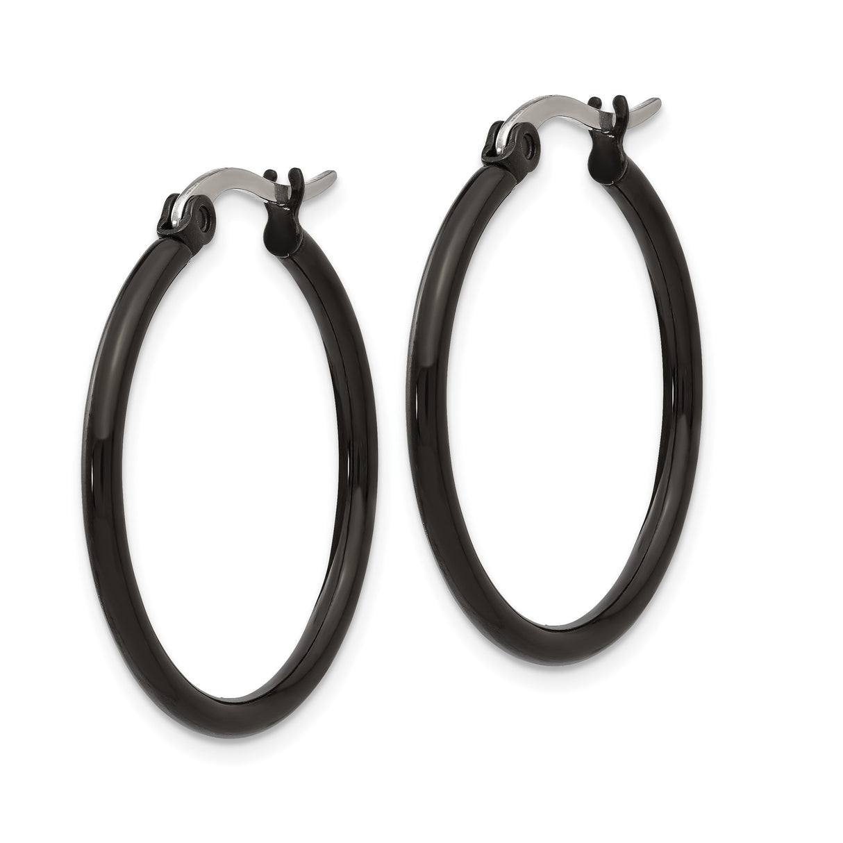 316 Stainless Steel Hoop Earrings, Matte Minimalist Design, Unisex Modern Urban Style