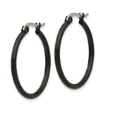 316 Stainless Steel Hoop Earrings, Matte Minimalist Design, Unisex Modern Urban Style