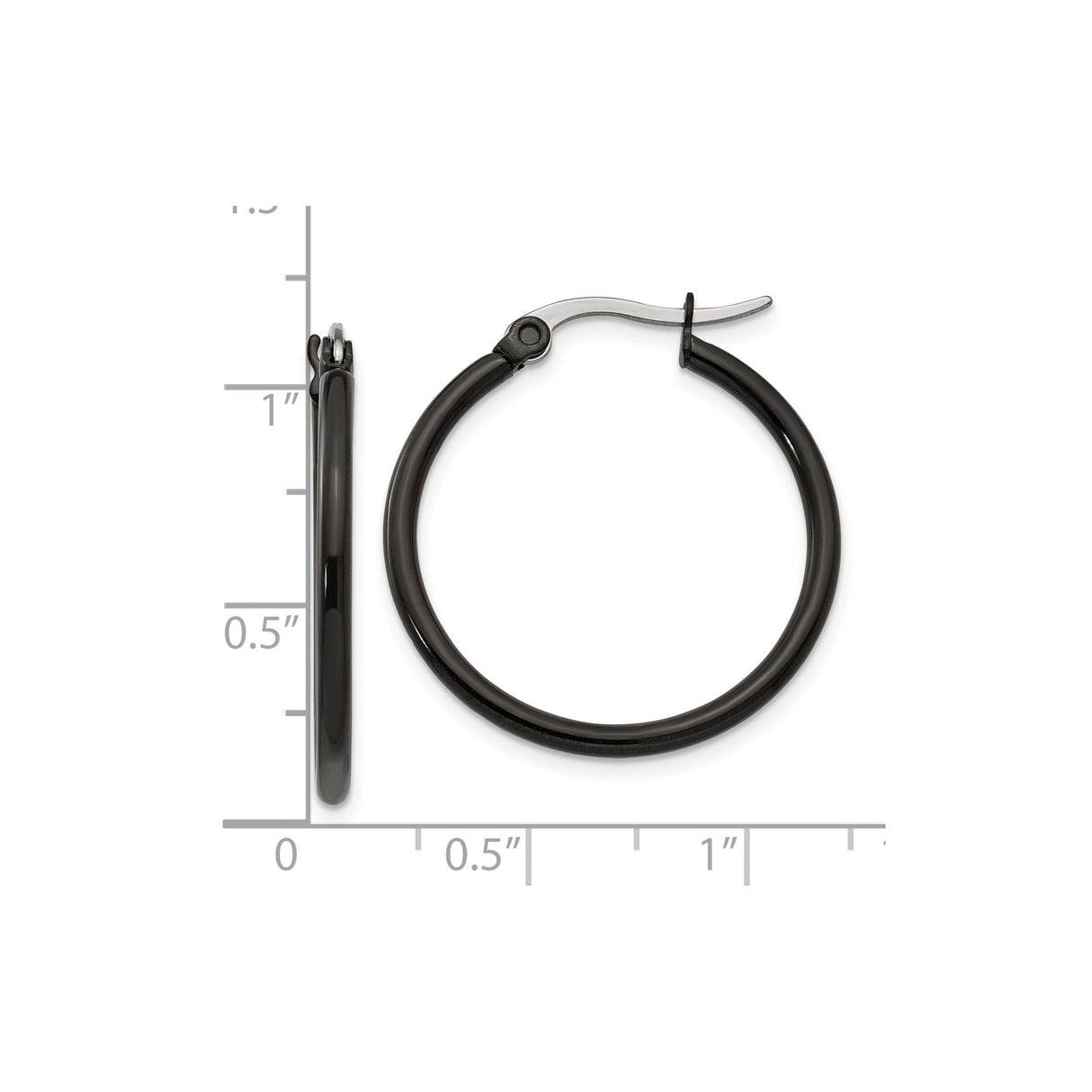316 Stainless Steel Hoop Earrings, Matte Minimalist Design, Unisex Modern Urban Style