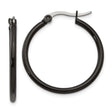 316 Stainless Steel Hoop Earrings, Matte Minimalist Design, Unisex Modern Urban Style