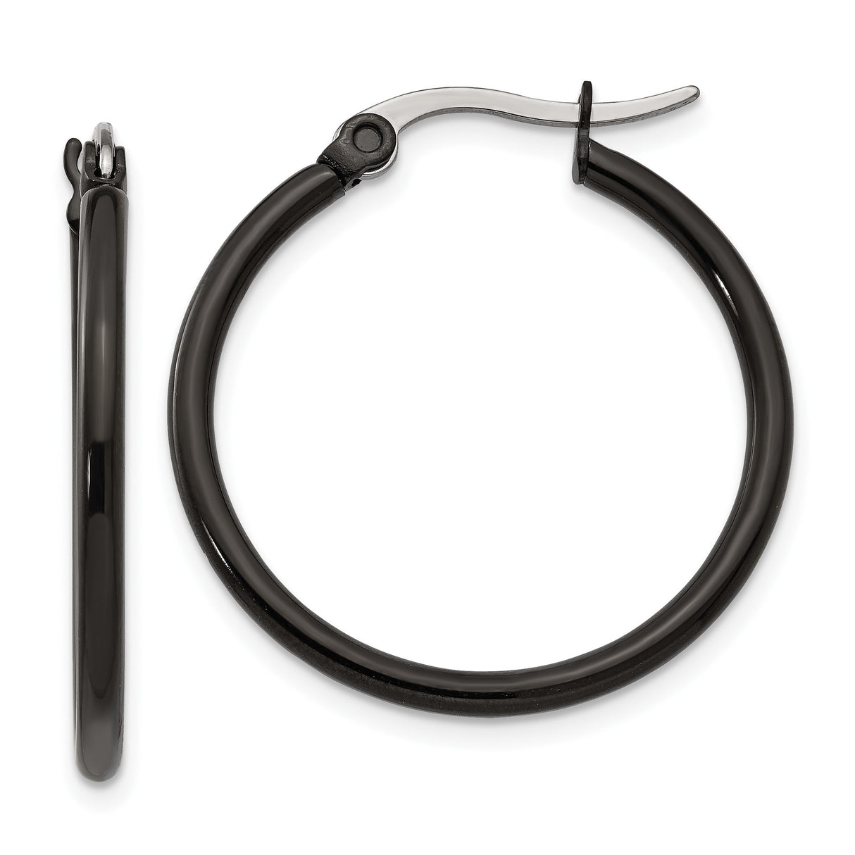316 Stainless Steel Hoop Earrings, Matte Minimalist Design, Unisex Modern Urban Style