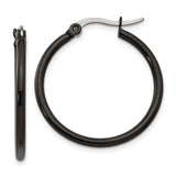 316 Stainless Steel Hoop Earrings, Matte Minimalist Design, Unisex Modern Urban Style
