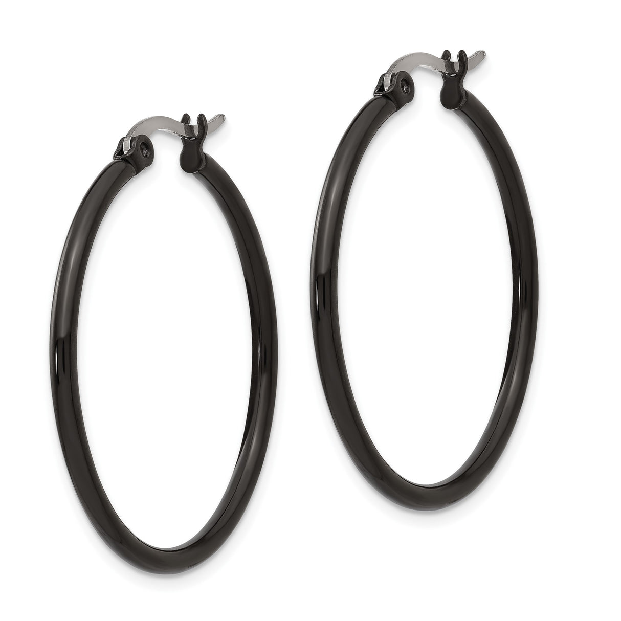 316 Stainless Steel Hoop Earrings, Polished Modern Minimalist Design, Unisex and Hypoallergenic