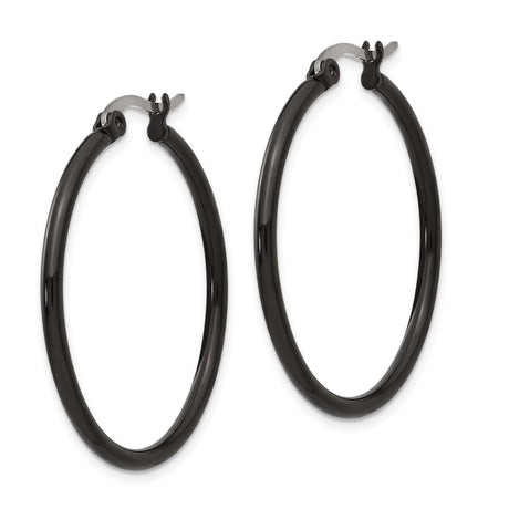 316 Stainless Steel Hoop Earrings, Polished Modern Minimalist Design, Unisex and Hypoallergenic