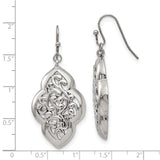 Stainless Steel Drop Earrings with Celtic Knot Interlocking Design for Women