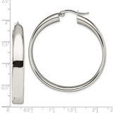 Stainless Steel Hoop Earrings, Polished Round Minimalist Design for Women