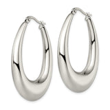 Stainless Steel Teardrop Hoop Earrings, Bold Contemporary Design, Sleek Minimalist Style