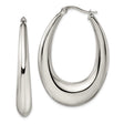Stainless Steel Teardrop Hoop Earrings, Bold Contemporary Design, Sleek Minimalist Style