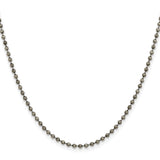 Stainless Steel 2.4 mm Ball (beaded) Chain Necklace