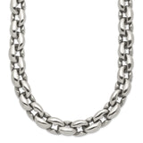 Stainless Steel 8 mm Polished Chain Necklace shown for scale