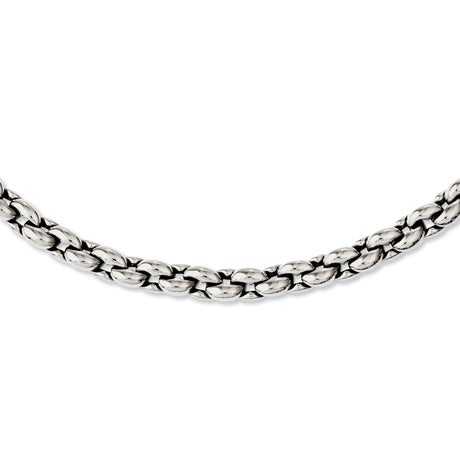 Stainless Steel Cable Chain Necklace, 8 mm
