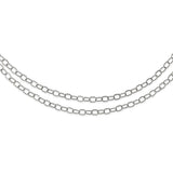 Stainless Steel 6 mm Polished Chain Necklace alternate angle