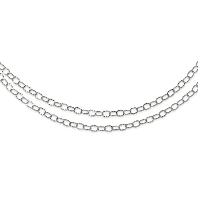 Stainless Steel 6 mm Polished Chain Necklace alternate angle