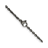 Stainless Steel 2.7 mm Cable Chain Necklace alternate angle