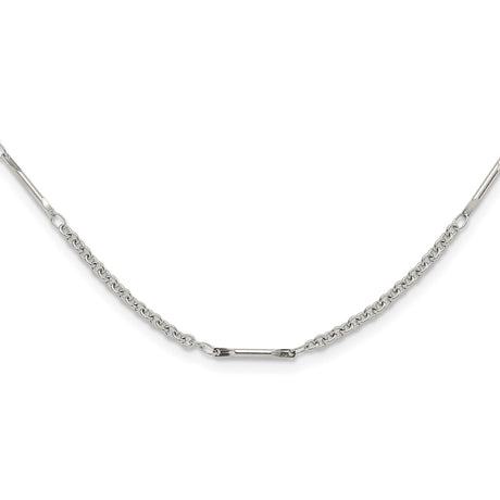 Stainless Steel 2.2 mm Polished Chain Necklace alternate angle