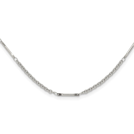 Stainless Steel 2.2 mm Polished Chain Necklace detail view