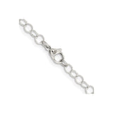 Stainless Steel 5 mm Polished Chain Necklace alternate angle