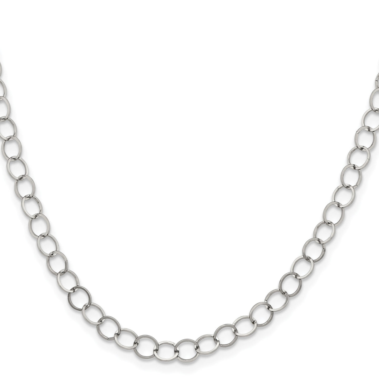 Stainless Steel 6 mm Polished Chain Necklace