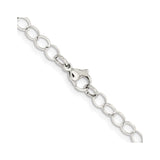 Stainless Steel 6 mm Polished Chain Necklace alternate angle