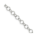 Stainless Steel 6 mm Polished Chain Necklace detail view