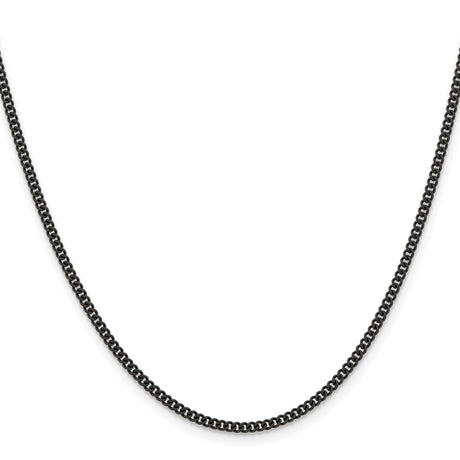 Stainless Steel 2.25 mm Curb Chain Necklace, Polished