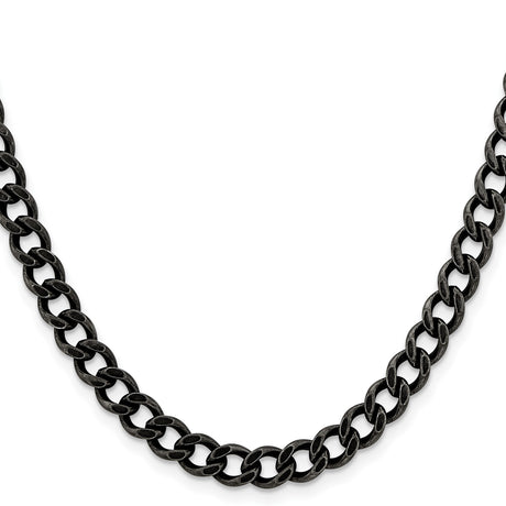 Stainless Steel 6.7 mm Curb Chain Necklace