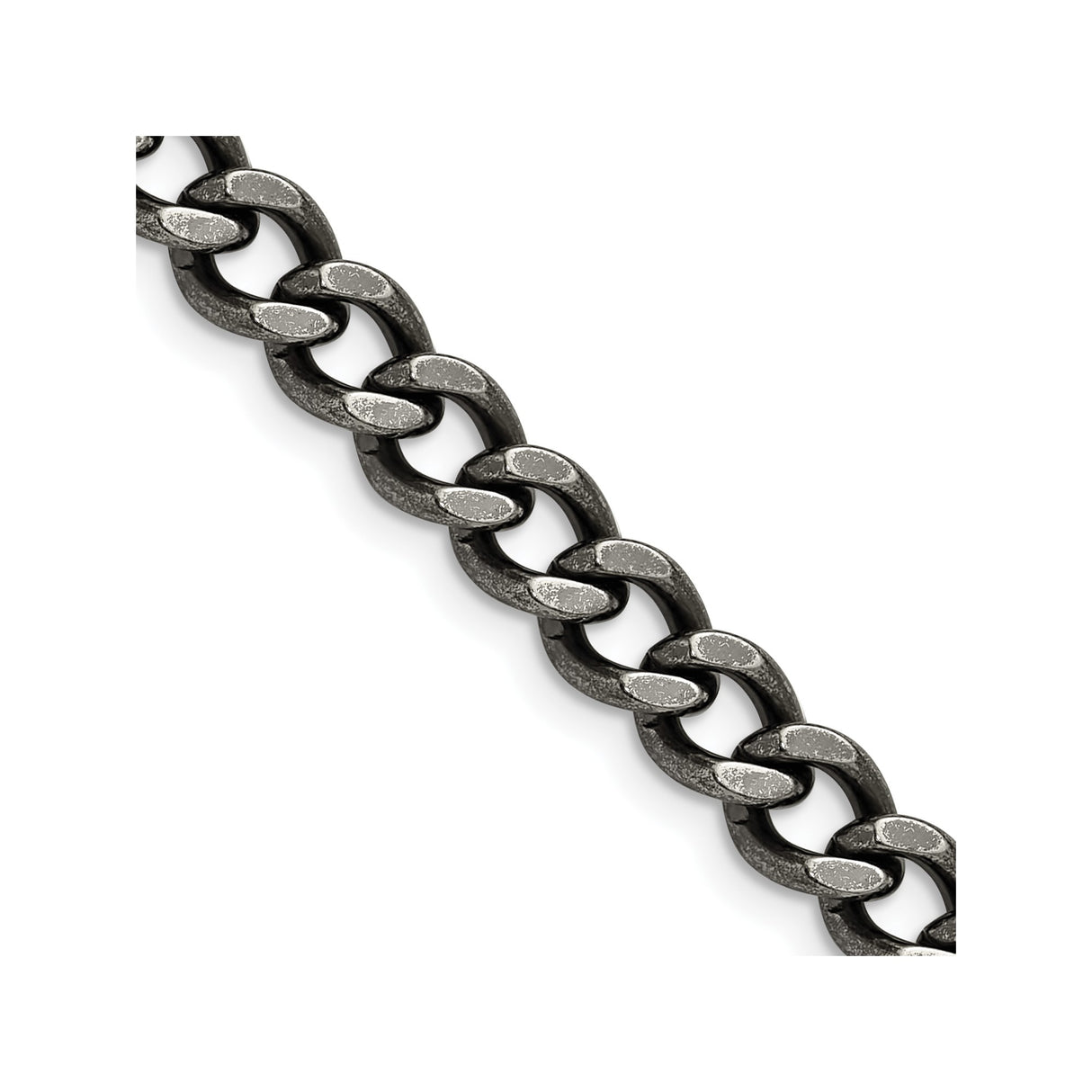 Stainless Steel 6.7 mm Curb Chain Necklace detail view