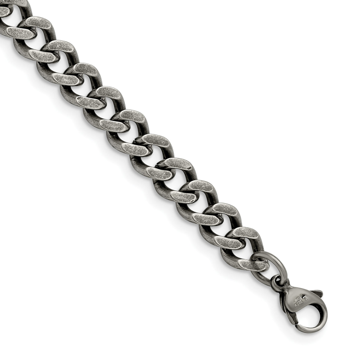 Stainless Steel 7.5 mm Curb Chain Bracelet