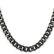 Stainless Steel 9.25 mm Curb Chain Necklace
