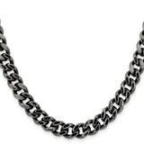 Stainless Steel 9.25 mm Curb Chain Necklace