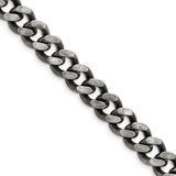 Stainless Steel 9.25 mm Curb Chain Necklace detail view