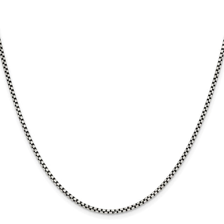 Stainless Steel 2.25 mm Box Chain Necklace