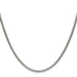 Stainless Steel 2.5 mm Box Chain Necklace, Polished