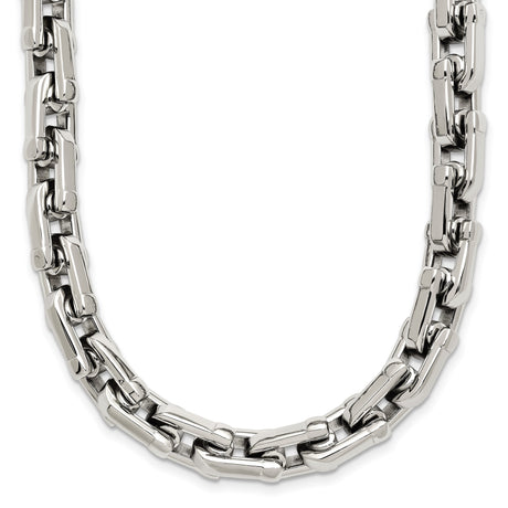 Stainless Steel 7 mm Polished Chain Necklace detail view