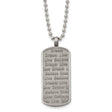 Live Dream Believe Words On Dog Tag Necklace Charm Pendant in Real 316 Stainless Steel