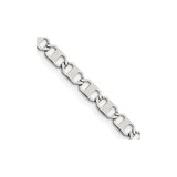 Stainless Steel 5 mm Polished Chain Necklace shown for scale