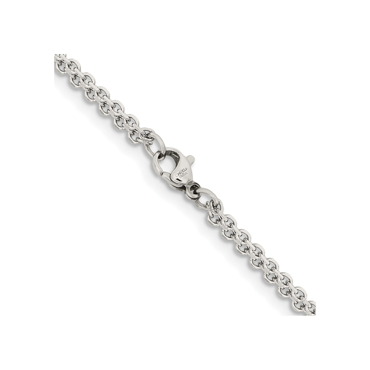 Stainless Steel 3.1 mm Polished Chain Necklace alternate angle