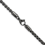 Stainless Steel 3.9 mm Box Chain Necklace alternate angle