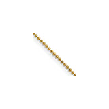 Yellow Gold 1.5 mm Polished Chain Necklace detail view