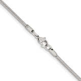 Stainless Steel 2 mm Polished Chain Necklace alternate angle